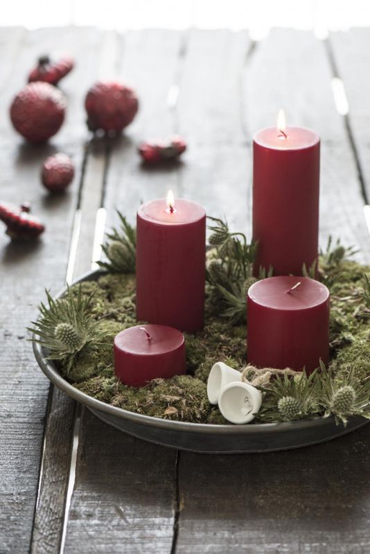 Kubbelys Mørkerød H: 15cm - Ib Laursen