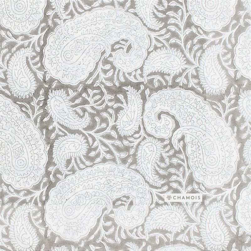 Big Paisley papirservietter Light Grey - Chamois