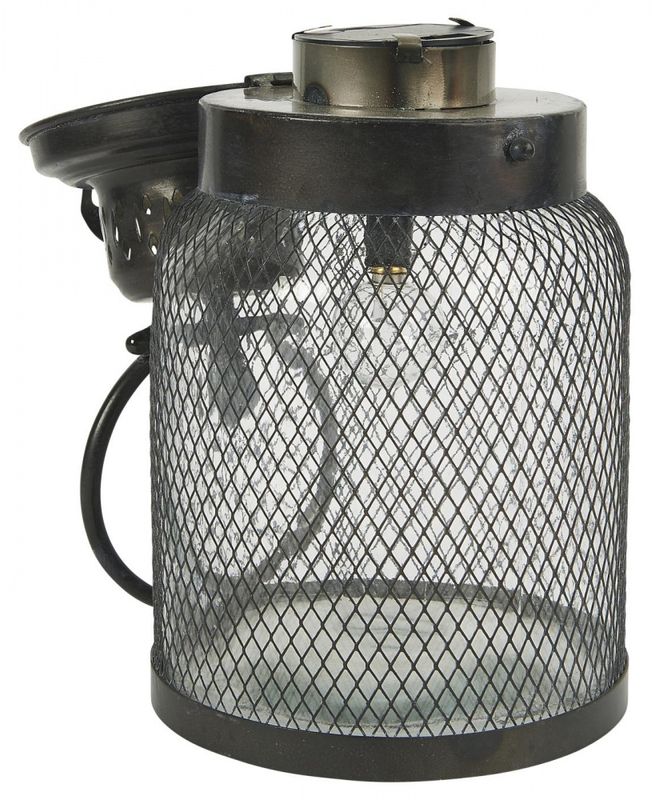 Lykt med ledlys - svart stor | IB Laursen