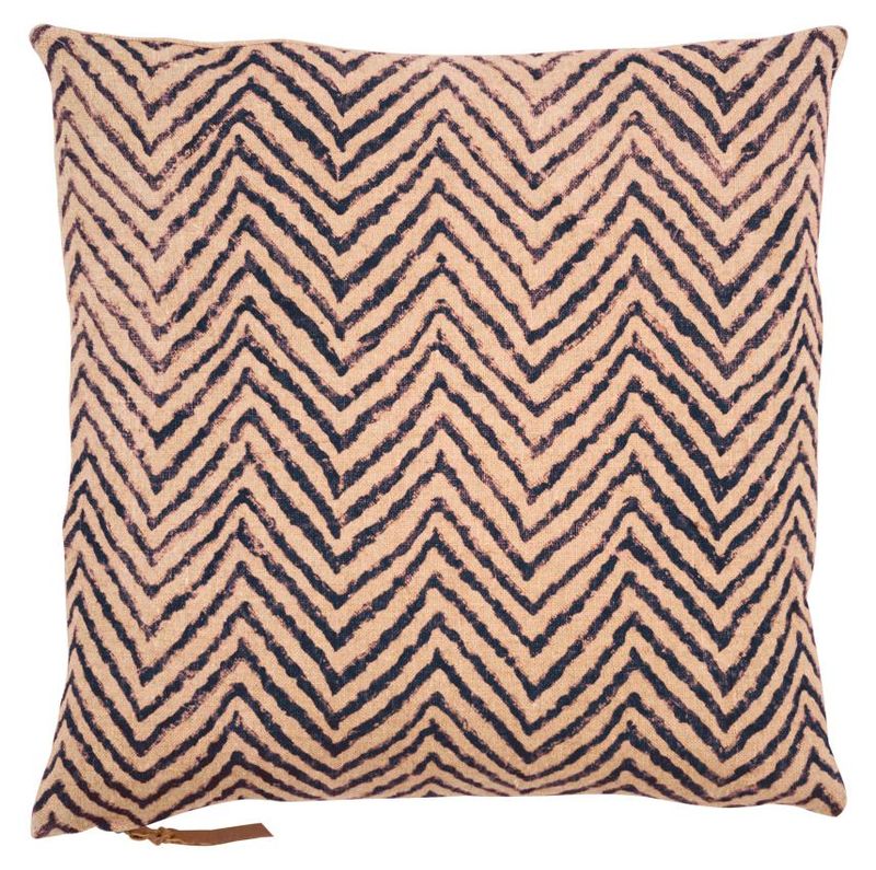 Chevron Putetrekk i Lin - Dark Blue | Chamois