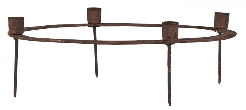 Adventsstake i rustfarget - kertelys | IB Laursen