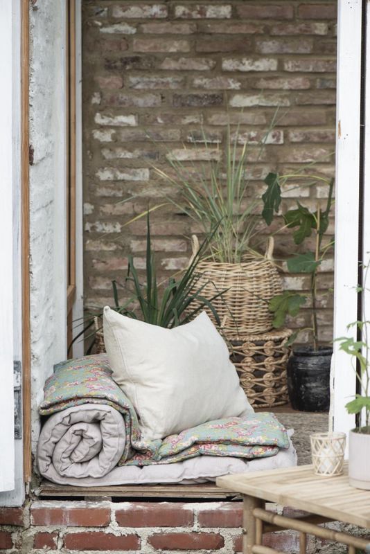 Rund kurv i rattan - oval H: 35 | IB Laursen