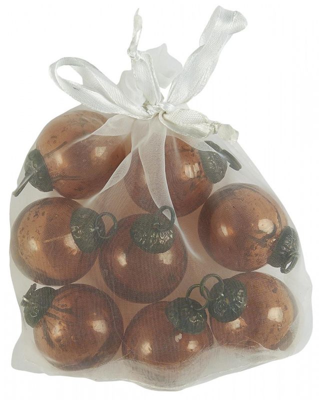 Julekule 8 stk små - rav | IB Laursen