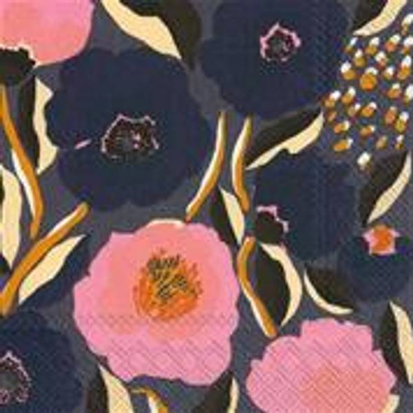 Rosarium Blue Rose Lunsjserviett - Marimekko