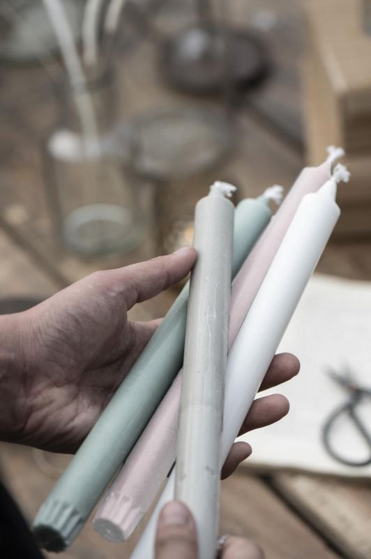 Kronelys eske med 4 - Askegrå | IB Laursen