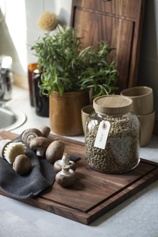 Oppbevaringskrukke med bambuslokk | IB Laursen