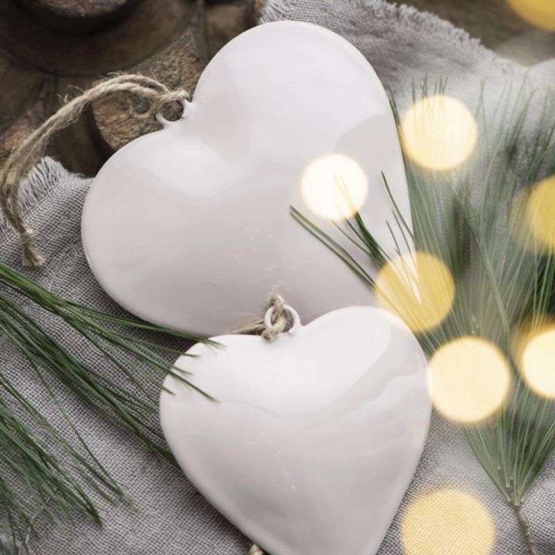 Hjerte med oppheng - rosa | IB Laursen