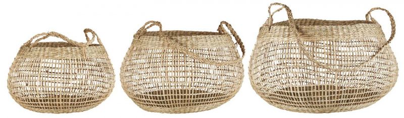 Kurv i sjøgress med hank - m | IB Laursen