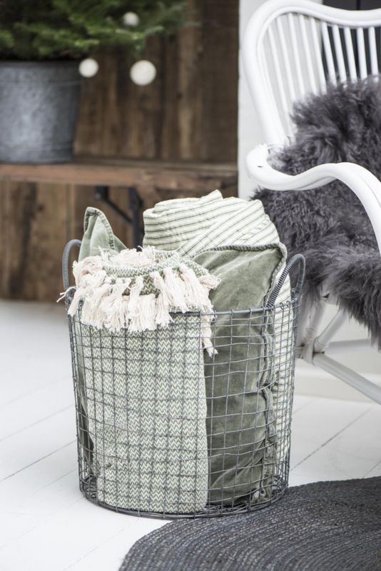 Putetrekk i Lin - Olive | Ib Laursen