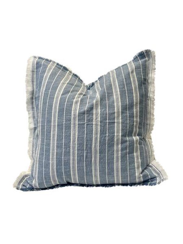 Carla Stripe Blue cotton 50x50