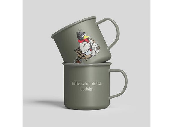 Flåklypa Emaljekopp - Solan syk